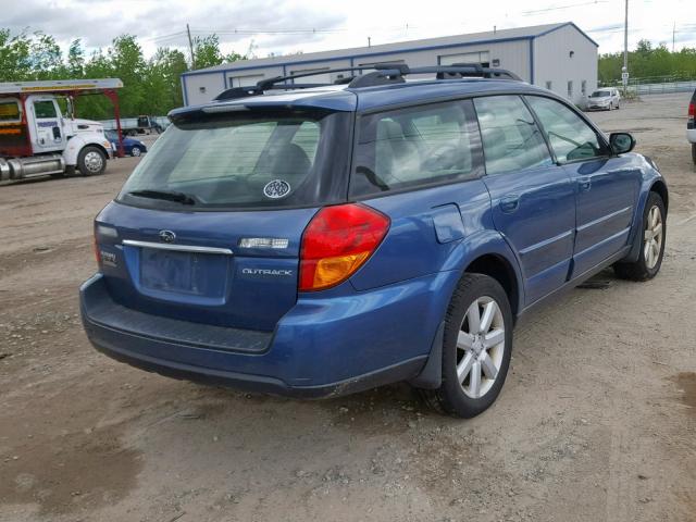 4S4BP62C877324325 - 2007 SUBARU OUTBACK OU BLUE photo 4