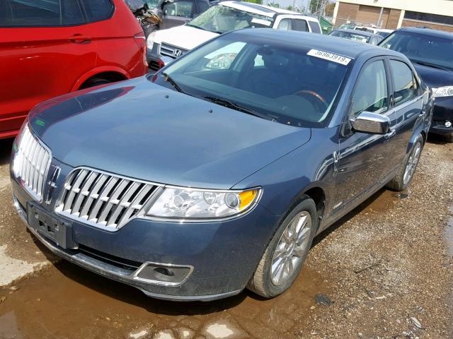 3LNDL2L35CR813327 - 2012 LINCOLN MKZ HYBRID BLUE photo 2