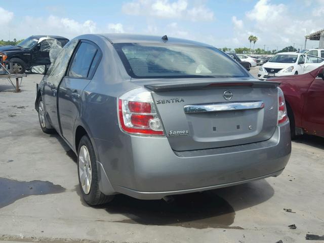 3N1AB6AP0CL673474 - 2012 NISSAN SENTRA 2.0 GRAY photo 3