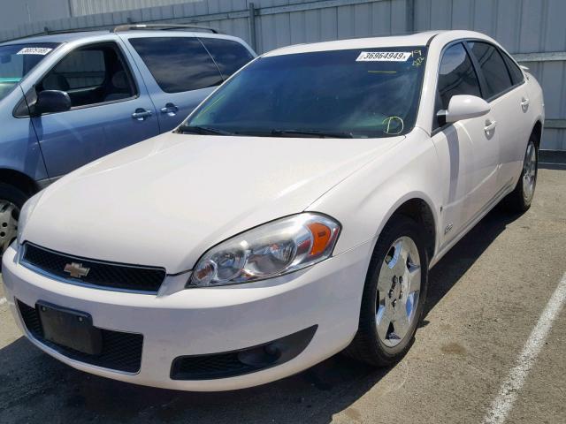 2G1WD58C089282483 - 2008 CHEVROLET IMPALA SUP WHITE photo 2