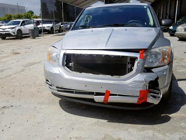 1B3HB28B98D678444 - 2008 DODGE CALIBER SILVER photo 9