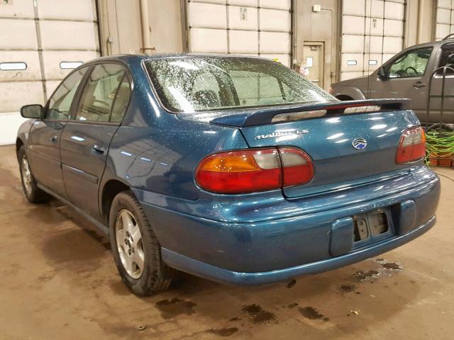 1G1NE52J93M549650 - 2003 CHEVROLET MALIBU LS TURQUOISE photo 3