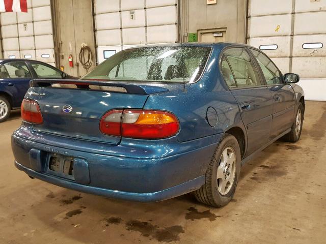 1G1NE52J93M549650 - 2003 CHEVROLET MALIBU LS TURQUOISE photo 4