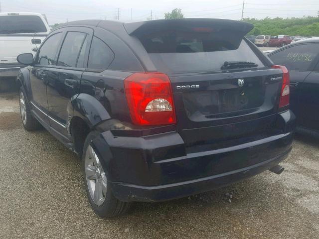 1B3CB8HB6AD616387 - 2010 DODGE CALIBER RU BLACK photo 3