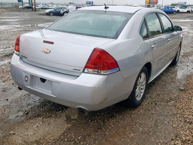 2G1WA5E38E1189038 - 2014 CHEVROLET IMPALA LIM SILVER photo 4