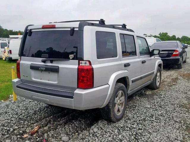1J8HG48K86C127753 - 2006 JEEP COMMANDER ვერცხლისფერი ფოტო 4