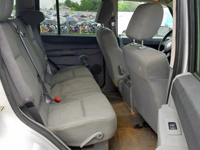 1J8HG48K86C127753 - 2006 JEEP COMMANDER ვერცხლისფერი ფოტო 6