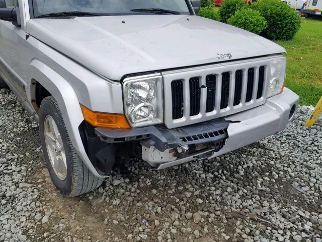 1J8HG48K86C127753 - 2006 JEEP COMMANDER ვერცხლისფერი ფოტო 9