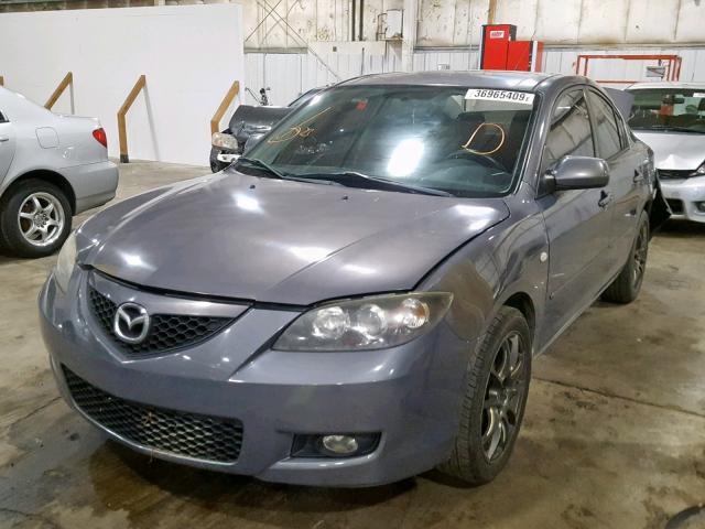 JM1BK32F891254908 - 2009 MAZDA 3 I GRAY photo 2