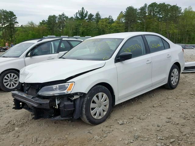 3VW1K7AJ3FM335092 - 2015 VOLKSWAGEN JETTA BASE WHITE photo 2