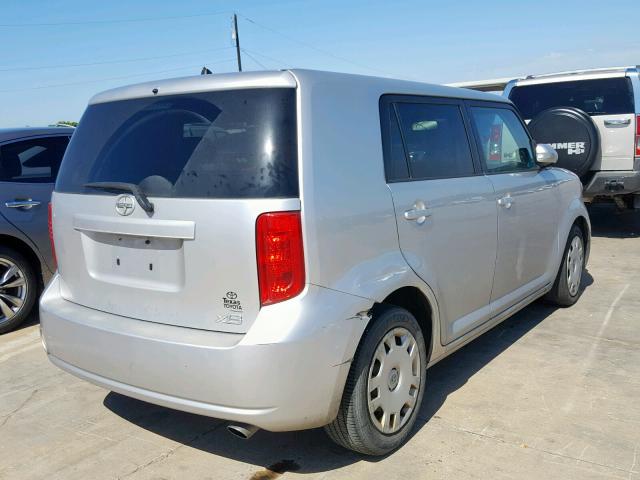 JTLKE50E481036044 - 2008 TOYOTA SCION XB 银色 照片 4
