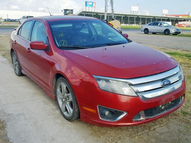 3FAHP0KC8AR147728 - 2010 FORD FUSION SPO RED photo 1