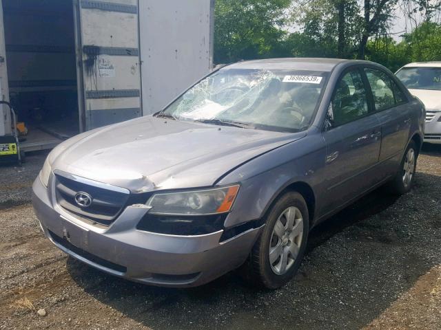 5NPET46C26H055602 - 2006 HYUNDAI SONATA GL GRAY photo 2