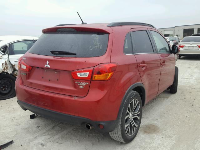 JA4AP4AW8GZ026193 - 2016 MITSUBISHI OUTLANDER RED photo 4