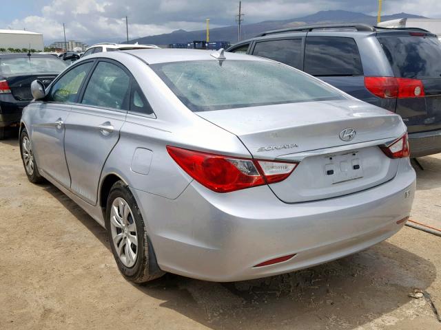 5NPEB4AC9BH191536 - 2011 HYUNDAI SONATA GLS GRAY photo 3