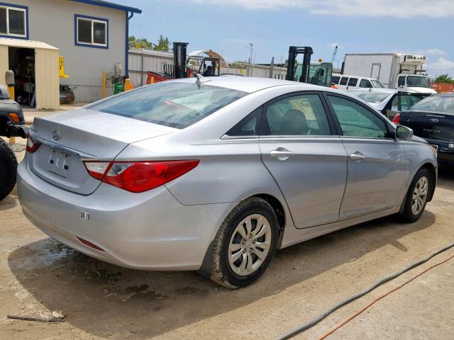 5NPEB4AC9BH191536 - 2011 HYUNDAI SONATA GLS GRAY photo 4