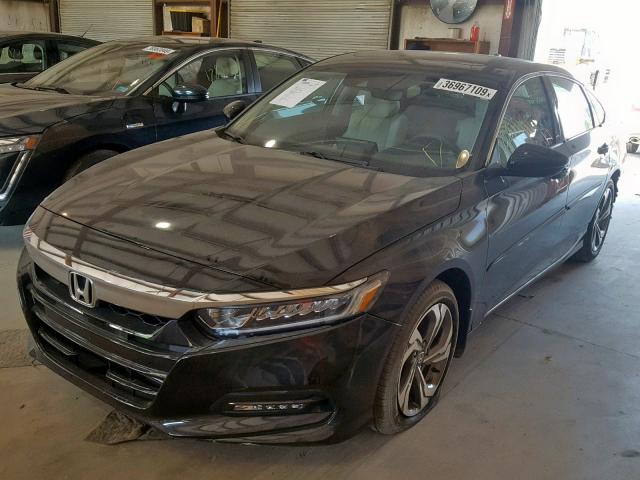 1HGCV2F55JA018150 - 2018 HONDA ACCORD EXL BLACK photo 2