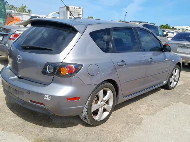 JM1BK343261522382 - 2006 MAZDA 3 HATCHBAC GRAY photo 4