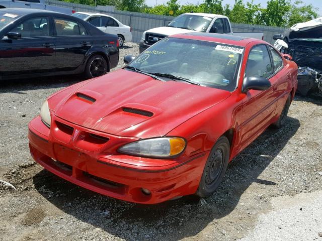 1G2NW12E25M142115 - 2005 PONTIAC GRAND AM G RED photo 2