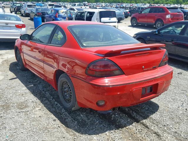 1G2NW12E25M142115 - 2005 PONTIAC GRAND AM G RED photo 3