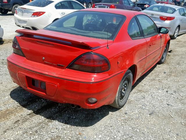 1G2NW12E25M142115 - 2005 PONTIAC GRAND AM G RED photo 4