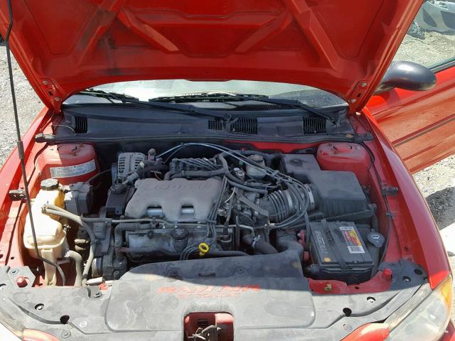 1G2NW12E25M142115 - 2005 PONTIAC GRAND AM G RED photo 7