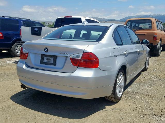 WBAVC53567FZ76578 - 2007 BMW 328 I SULE SILVER photo 4