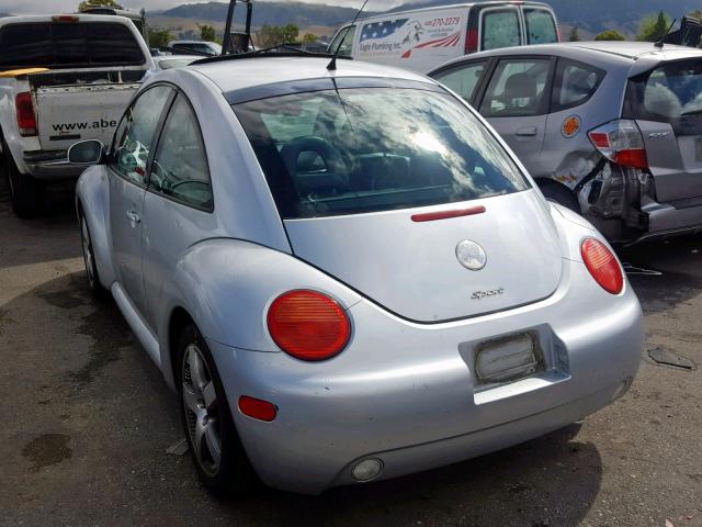 3VWED21C82M444089 - 2002 VOLKSWAGEN NEW BEETLE ვერცხლისფერი ფოტო 3
