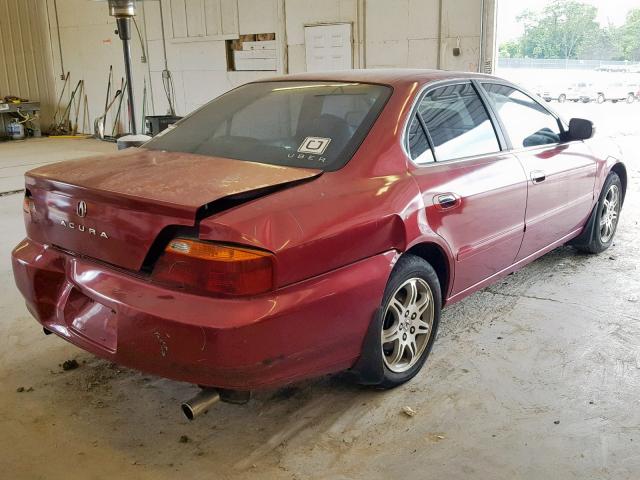 19UUA56671A025451 - 2001 ACURA 3.2TL MAROON photo 4