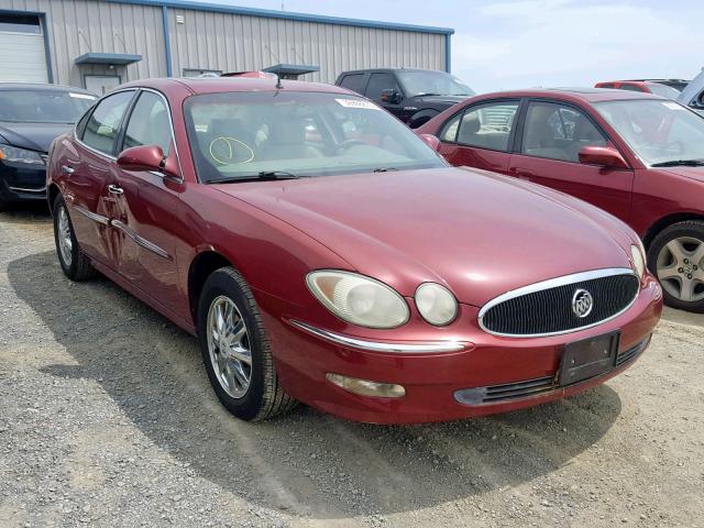 2G4WD562751160503 - 2005 BUICK LACROSSE C RED photo 1