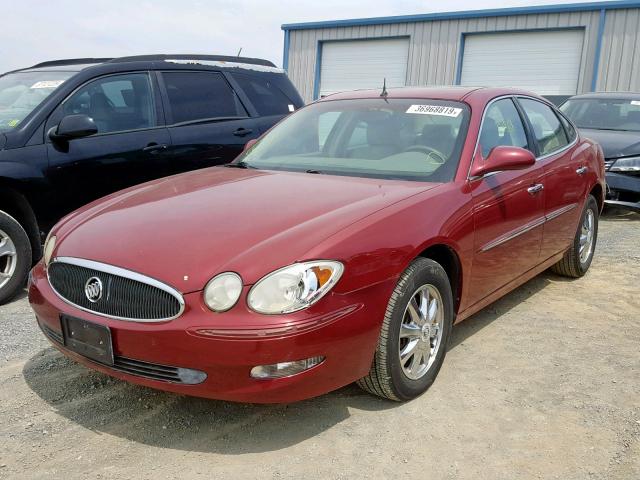 2G4WD562751160503 - 2005 BUICK LACROSSE C RED photo 2