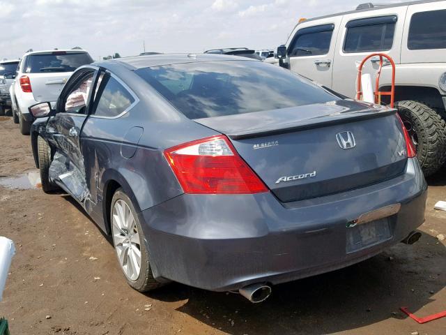 1HGCS2B82AA001329 - 2010 HONDA ACCORD EXL SILVER photo 3