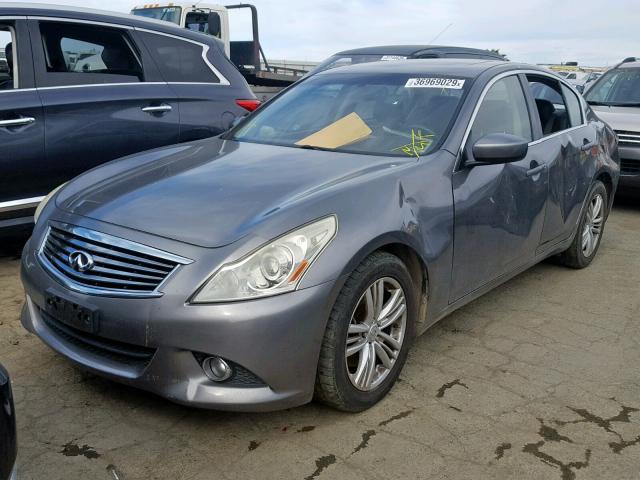 JN1CV6AP1AM408856 - 2010 INFINITI G37 BASE SILVER photo 2