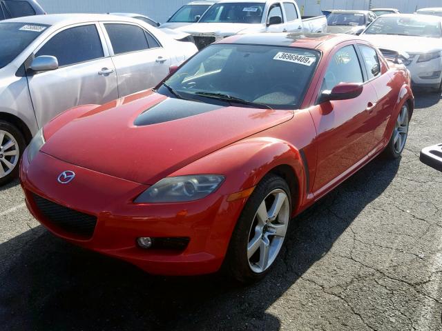 JM1FE173150158694 - 2005 MAZDA RX8 RED photo 2