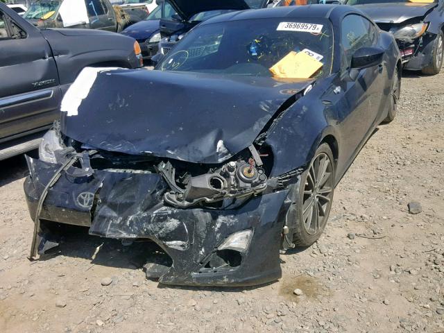 JF1ZNAA15F9702315 - 2015 TOYOTA SCION FR-S BLACK photo 2