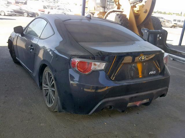 JF1ZNAA15F9702315 - 2015 TOYOTA SCION FR-S BLACK photo 3
