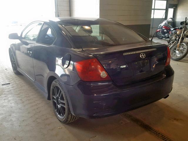 JTKDE177760072715 - 2006 TOYOTA SCION TC BLUE photo 3