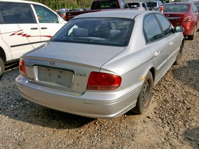 KMHWF25S15A156785 - 2005 HYUNDAI SONATA GL SILVER photo 4