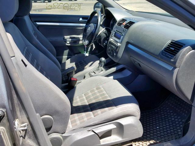 3VWDJ71K29M072977 - 2009 VOLKSWAGEN GLI ნაცრისფერი ფოტო 5