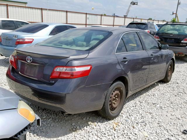 4T1BE46K97U630835 - 2007 TOYOTA CAMRY NEW CHARCOAL photo 4