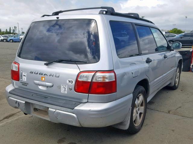 JF1SF65602H712588 - 2002 SUBARU FORESTER S SILVER photo 4