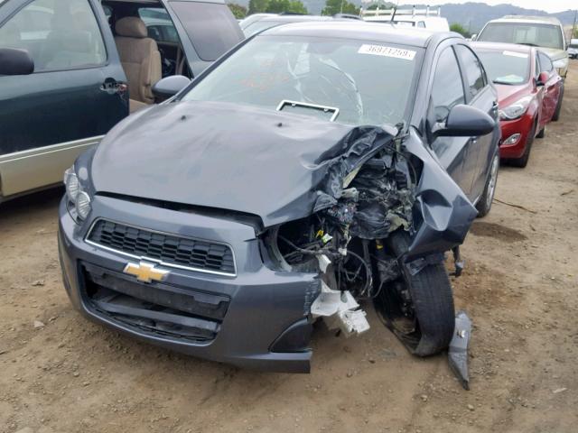 1G1JA5SH0D4218951 - 2013 CHEVROLET SONIC LS GRAY photo 2