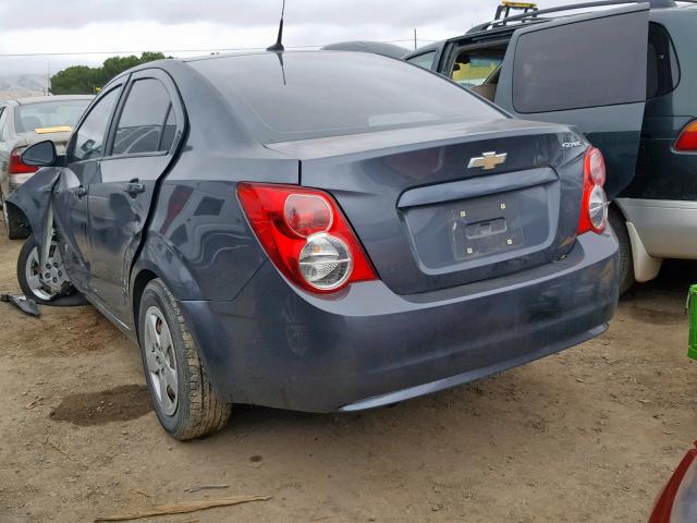 1G1JA5SH0D4218951 - 2013 CHEVROLET SONIC LS GRAY photo 3