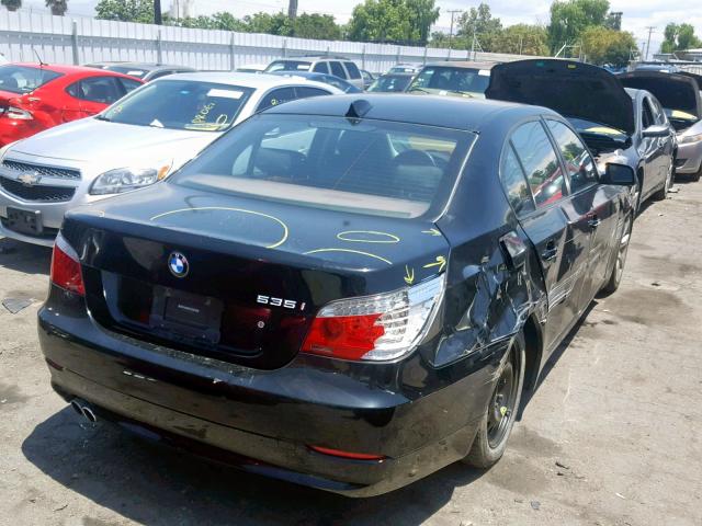 WBANW13578CN56492 - 2008 BMW 535 I BLACK photo 4