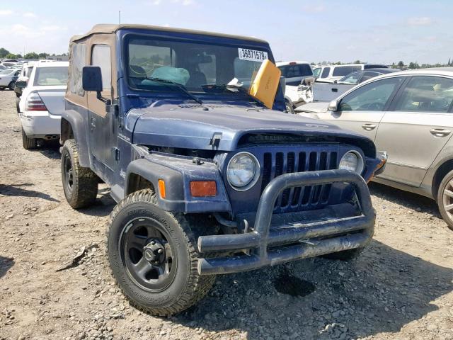 1J4FY29P1VP503138 - 1997 JEEP WRANGLER / BLUE photo 1