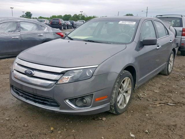 3FAHP0JG8CR406418 - 2012 FORD FUSION SEL GRAY photo 2