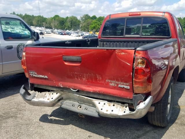 5TETU62N78Z570327 - 2008 TOYOTA TACOMA PRE RED photo 9