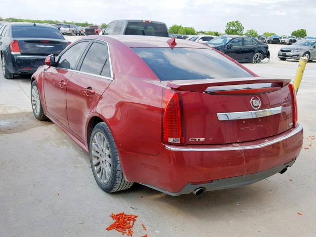 1G6DK5E35C0141598 - 2012 CADILLAC CTS PERFOR RED photo 3