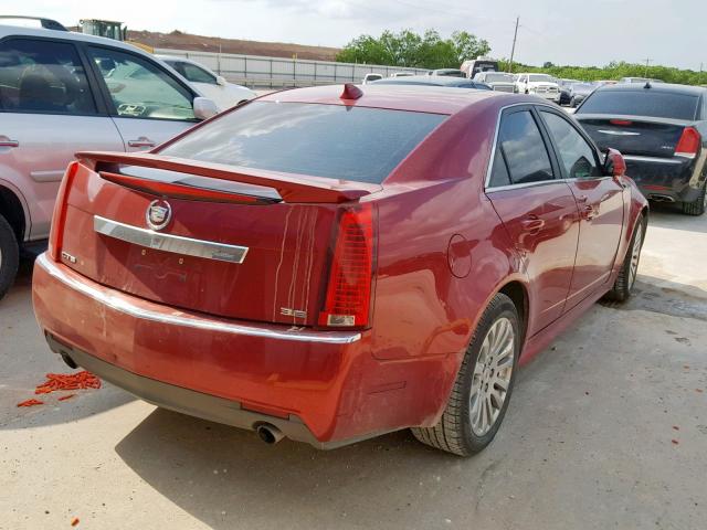 1G6DK5E35C0141598 - 2012 CADILLAC CTS PERFOR RED photo 4