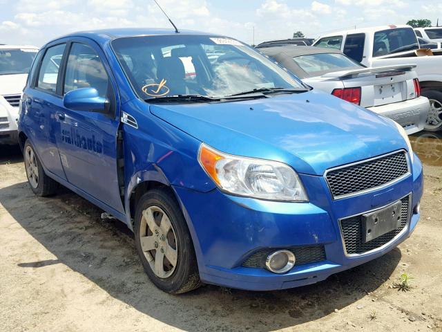 KL1TG66E99B386358 - 2009 CHEVROLET AVEO LT BLUE photo 1